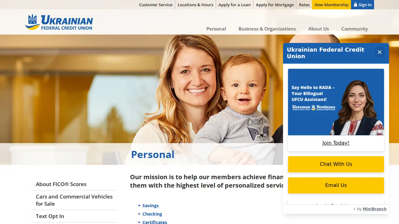 Ukrainian Federal Credit Union - Vancouver Branch page