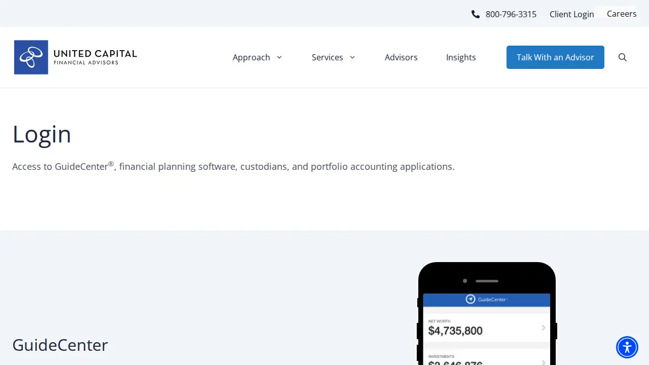 United Capital Financial Advisors page