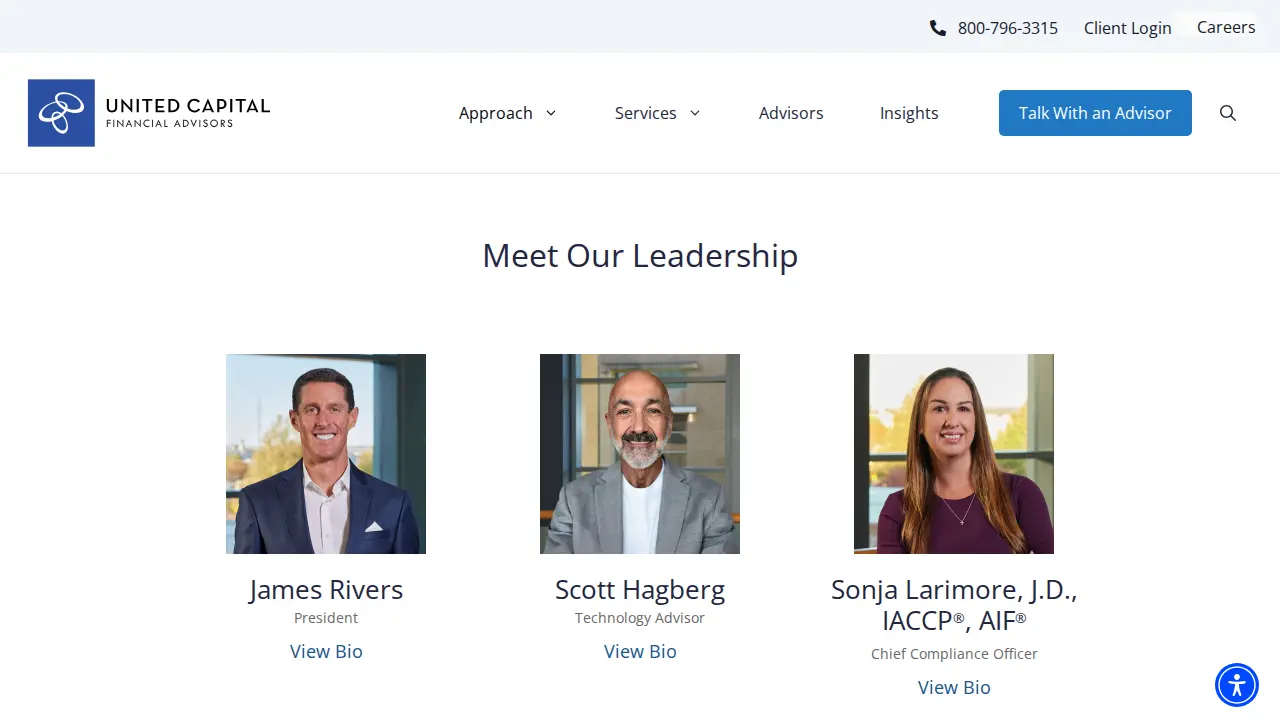 United Capital Financial Advisors page