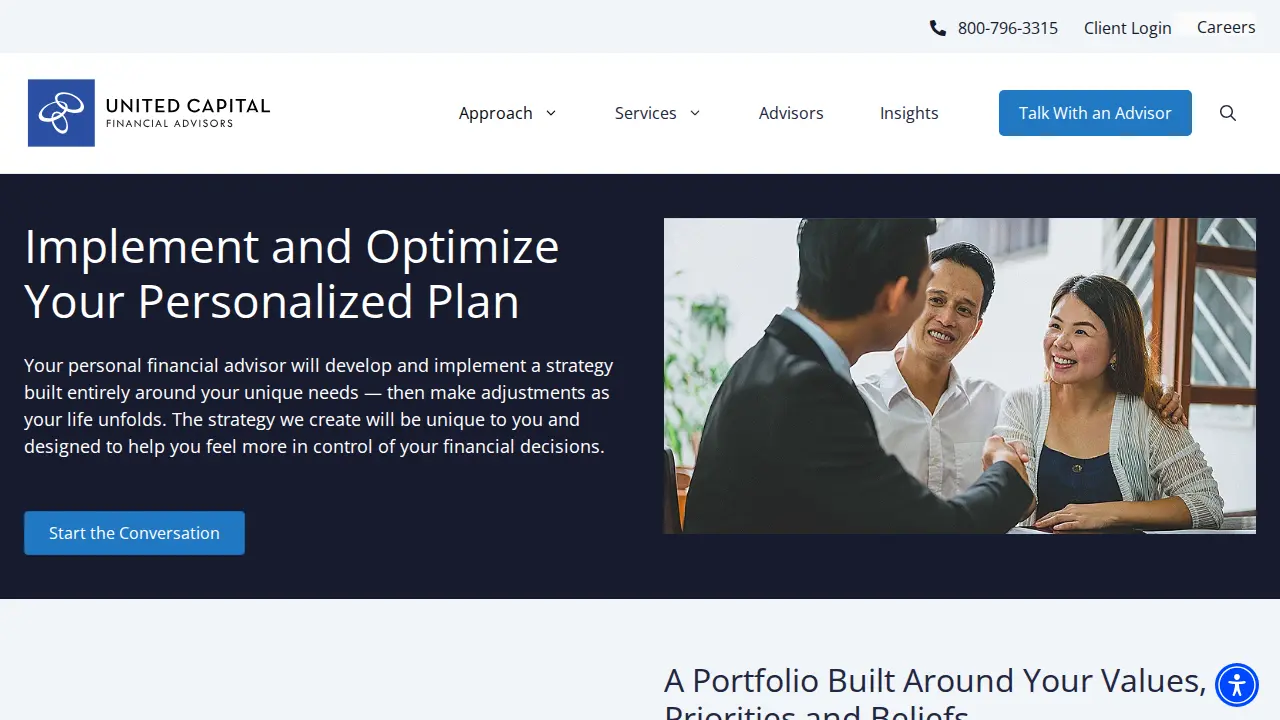 United Capital Financial Advisors page