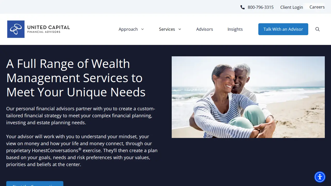 United Capital Financial Advisors page