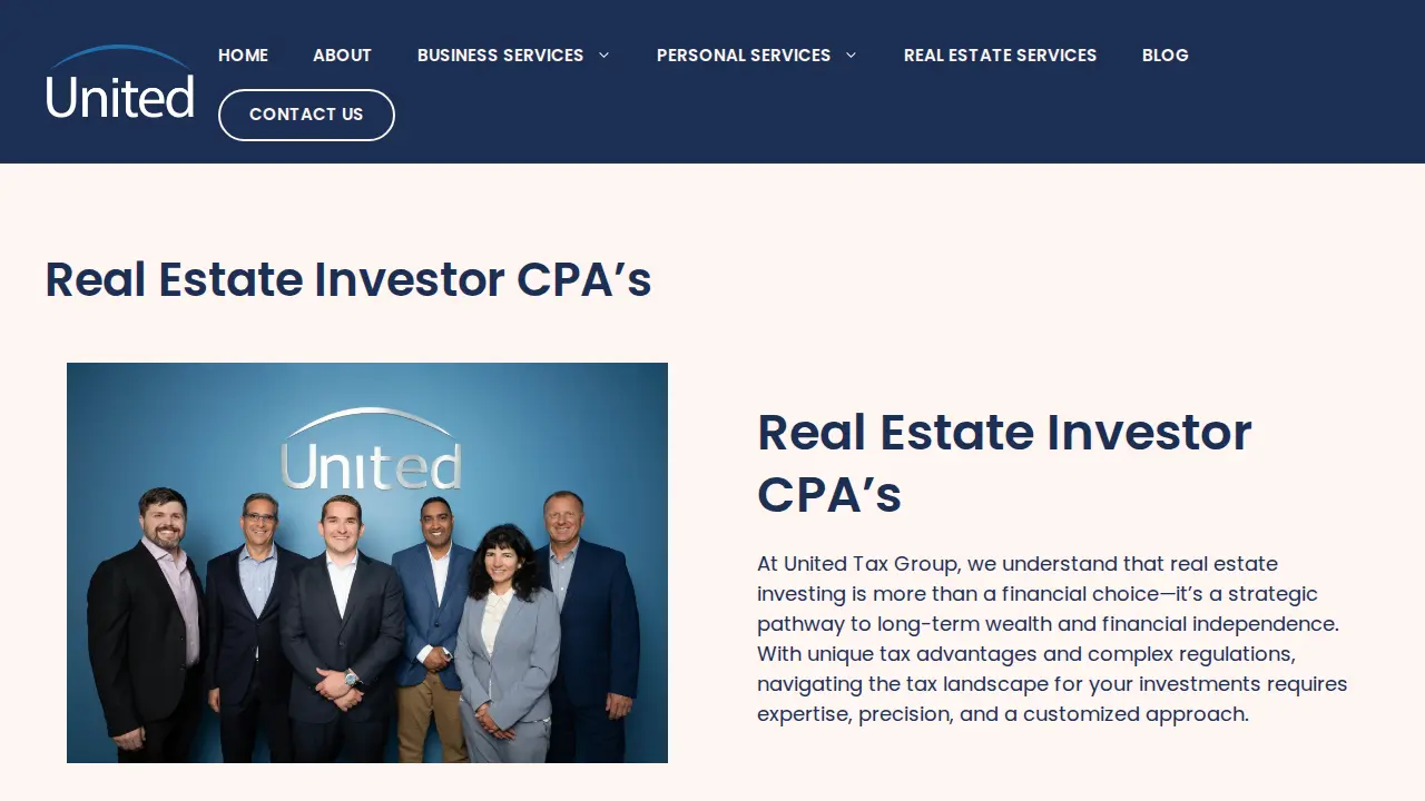 United Tax Group page