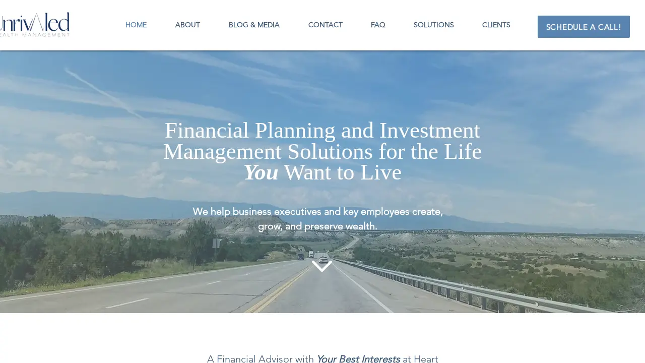 Unrivaled Wealth Management page