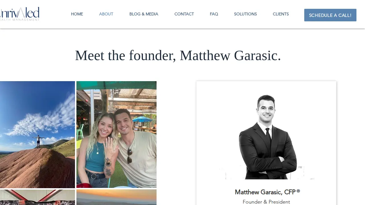 Unrivaled Wealth Management page