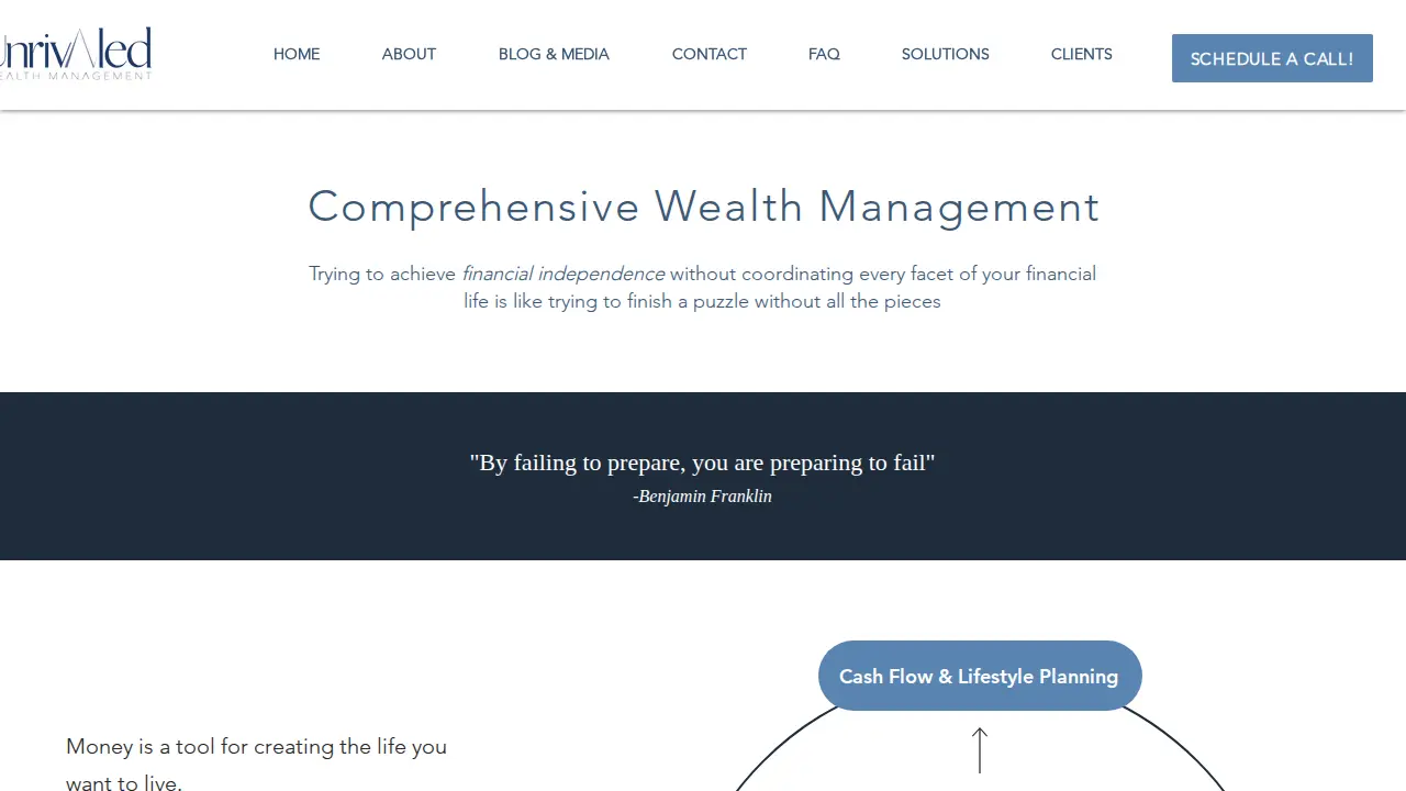 Unrivaled Wealth Management page