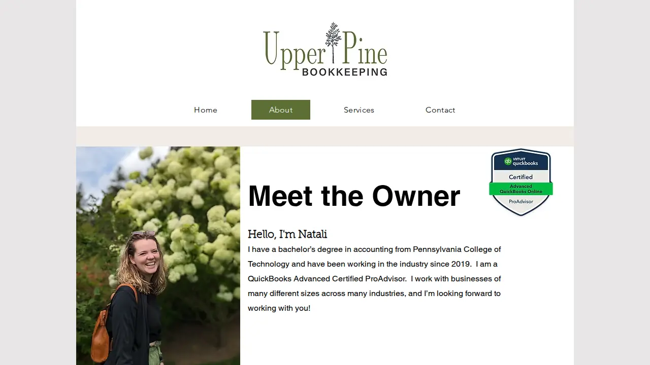 Upper Pine Bookkeeping LLC page