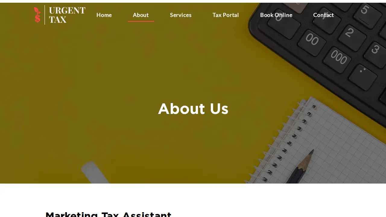 Urgent Tax page