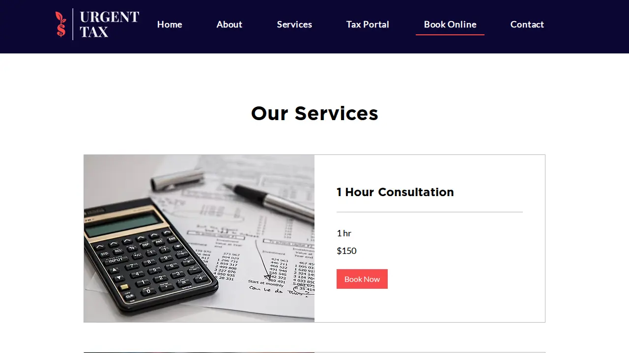 Urgent Tax page