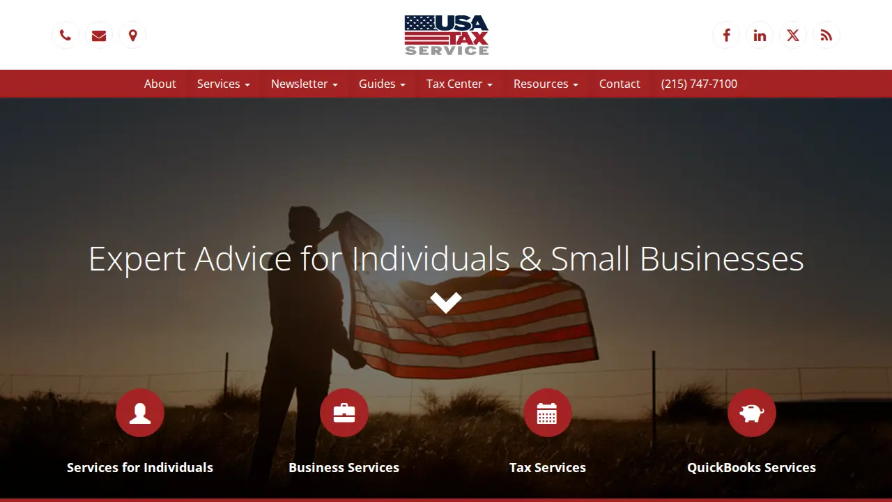 USA Tax Service page