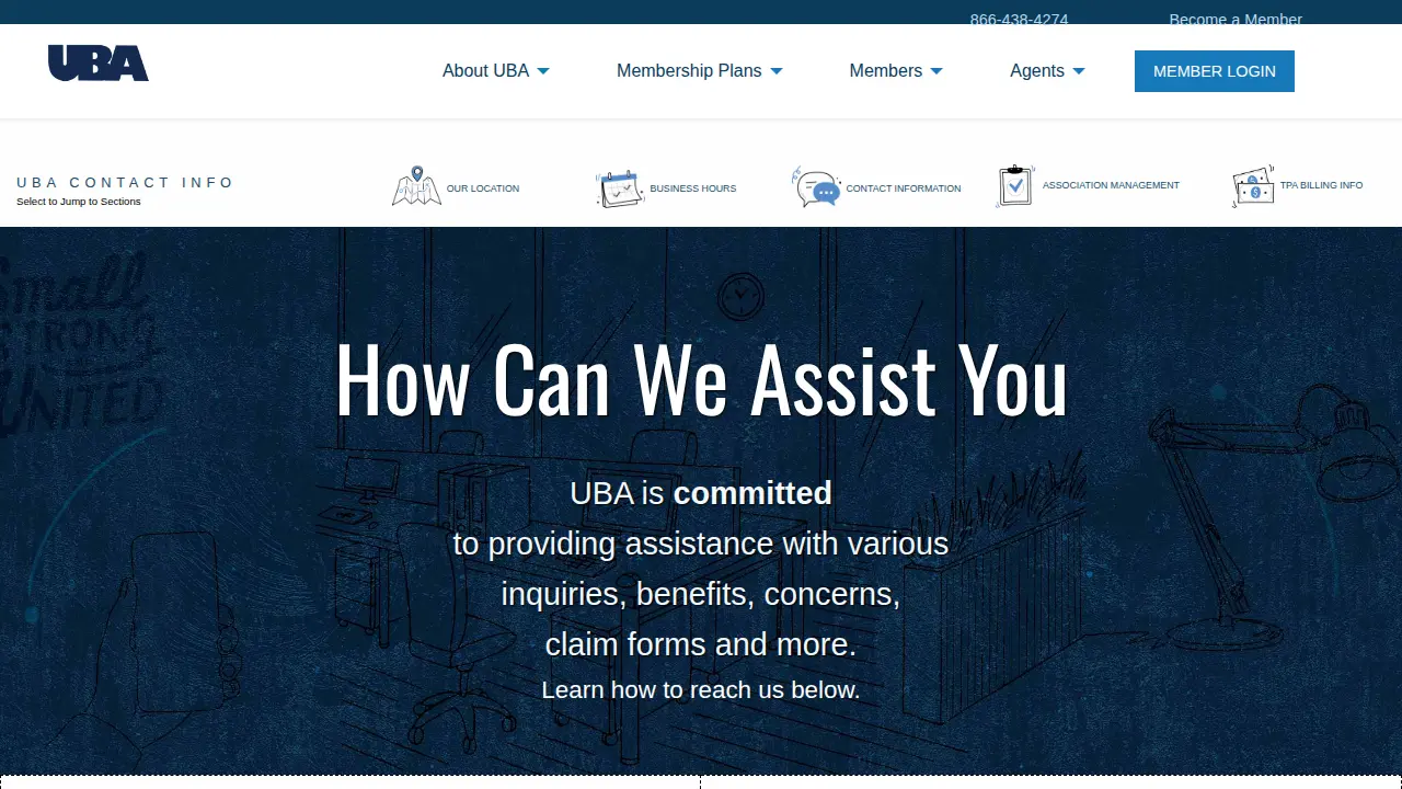 United Business Association page