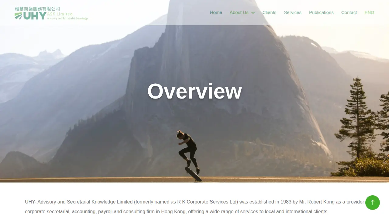 UHY-Advisory and Secretary Knowledge Limited page