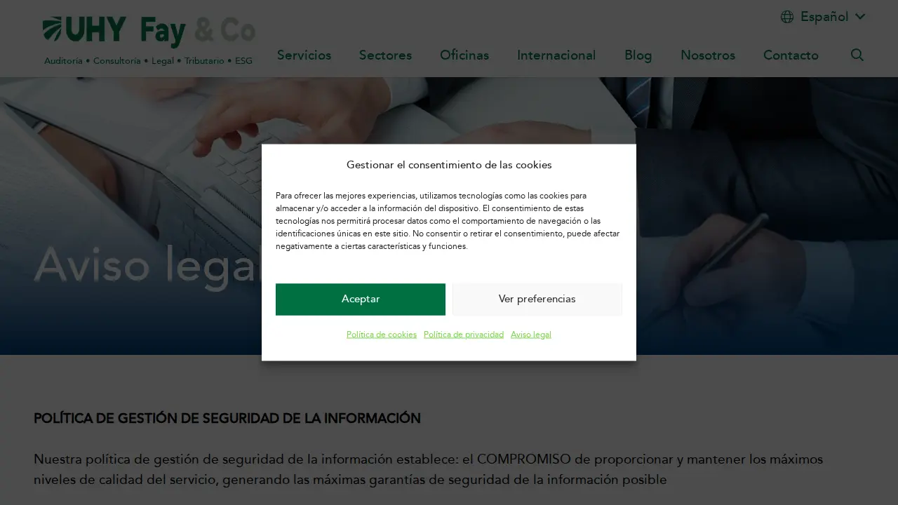 UHY Fay & Co | Madrid page