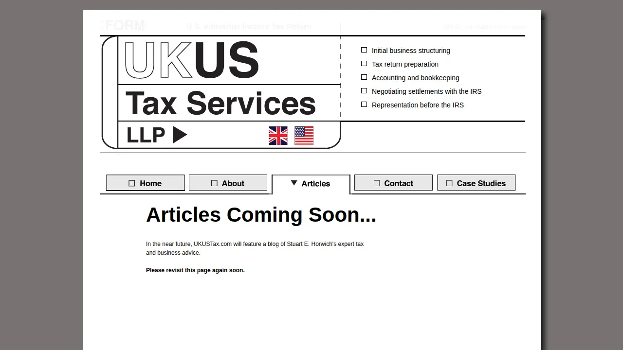 U K US Tax Services LLP page