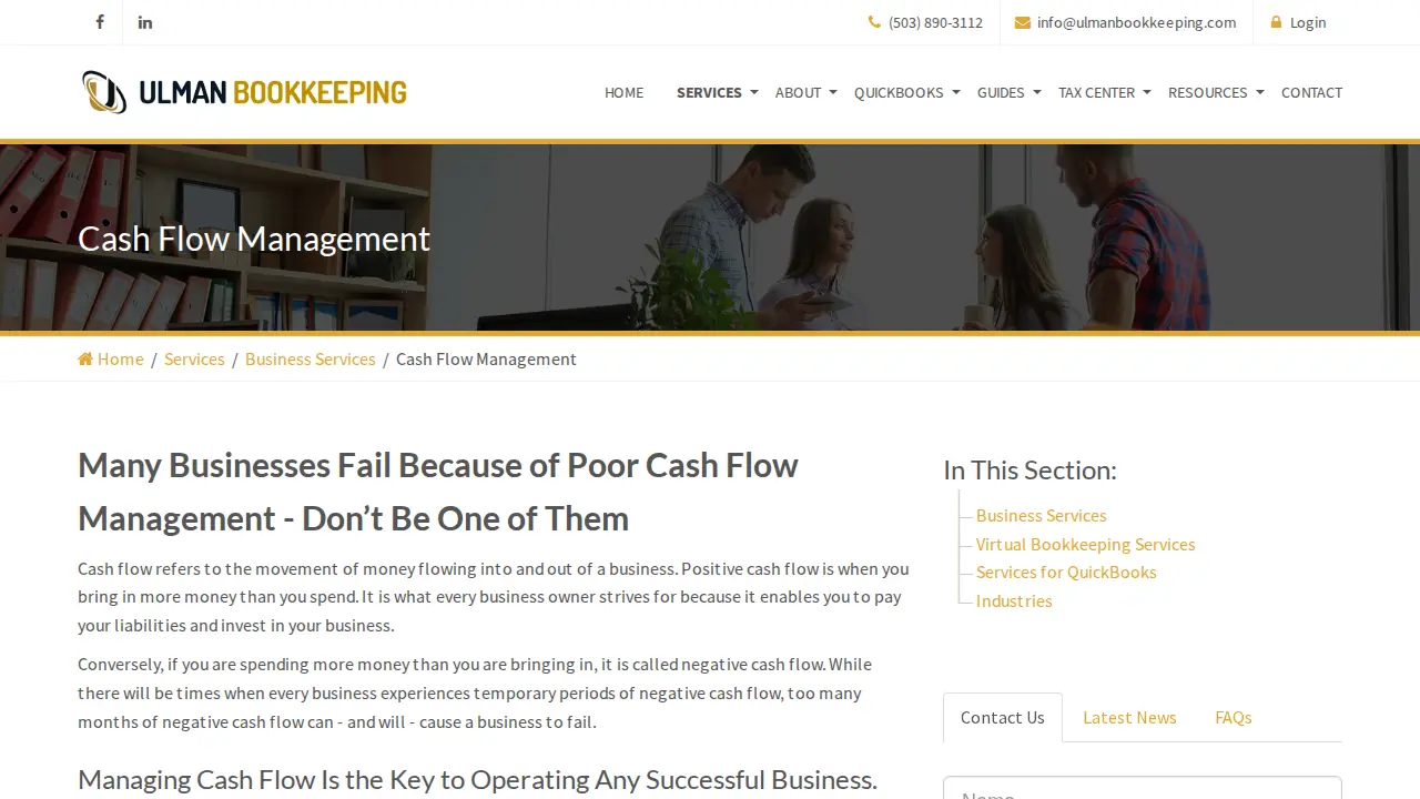 Ulman Bookkeeping & Consulting LLC page