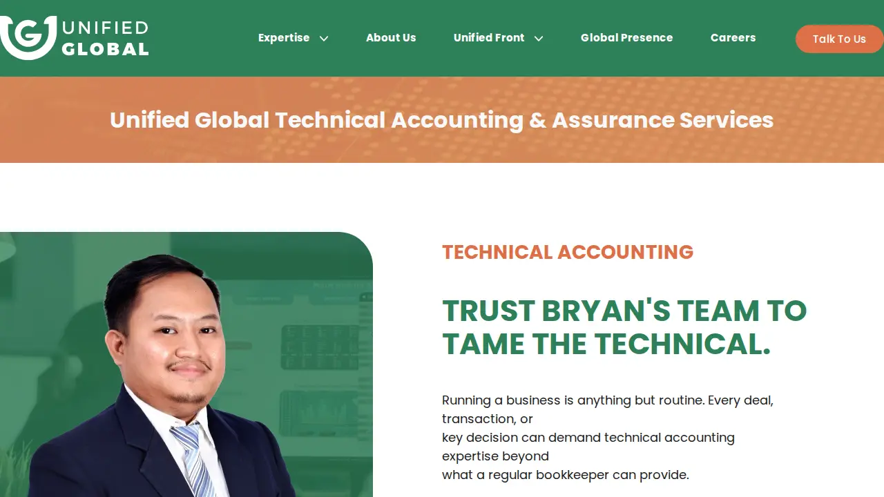 Unified Accounting & Tax page