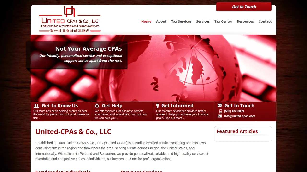 United CPAs & Co - Portland page