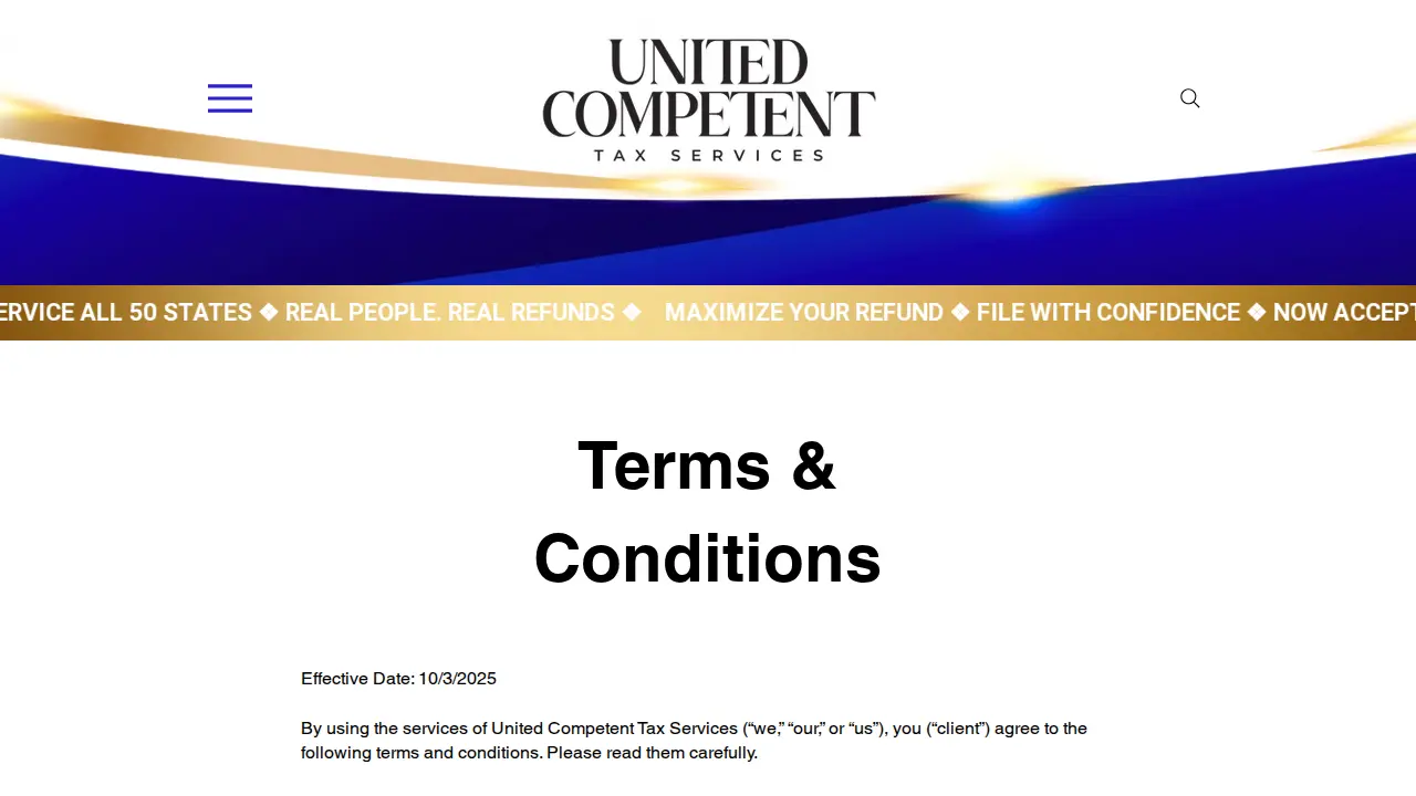 Sav’s Tax Preparer page