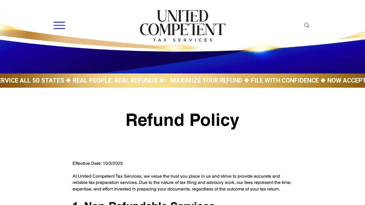 Sav’s Tax Preparer page
