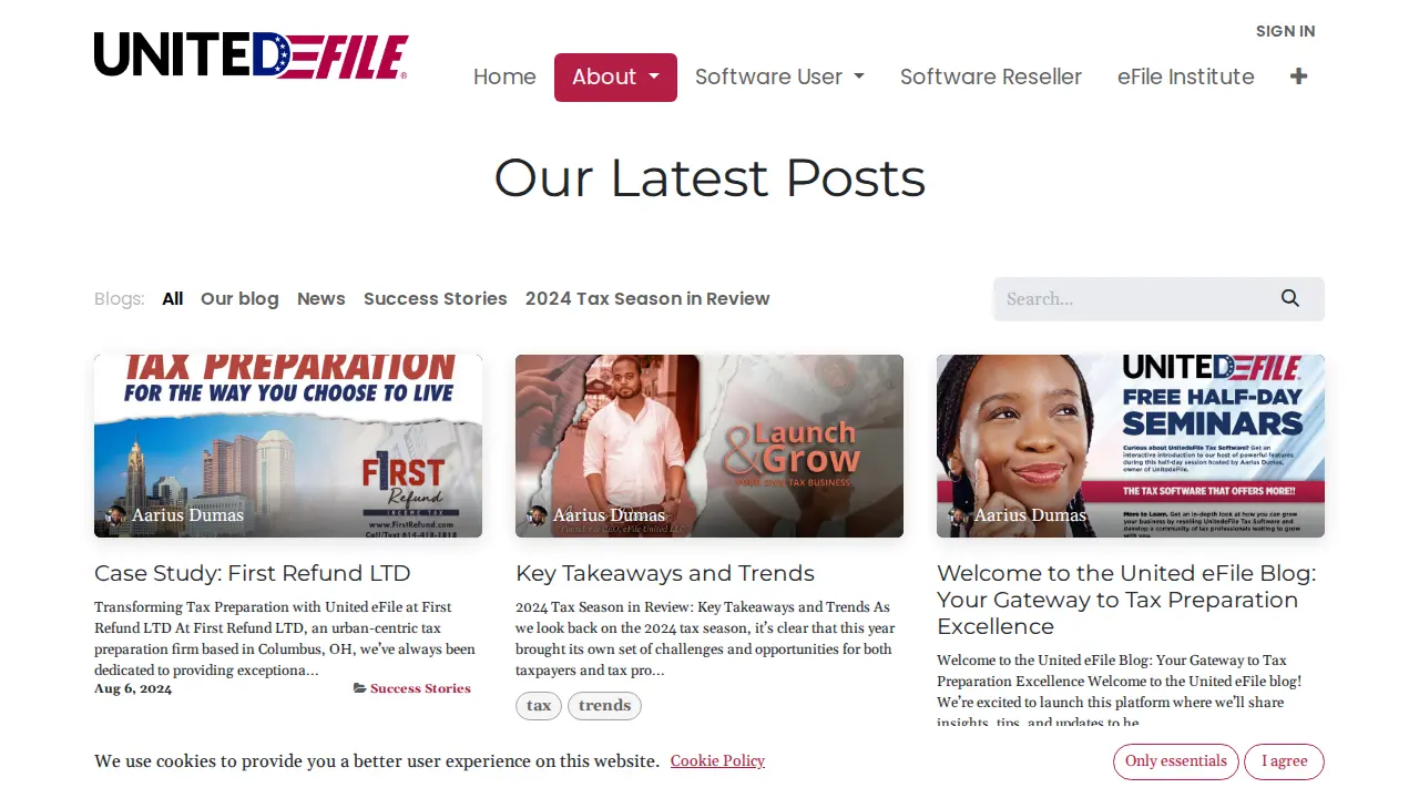 United Efile LLC page
