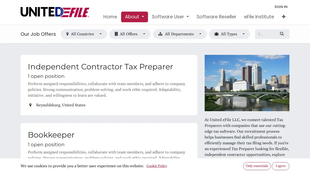 United Efile LLC page