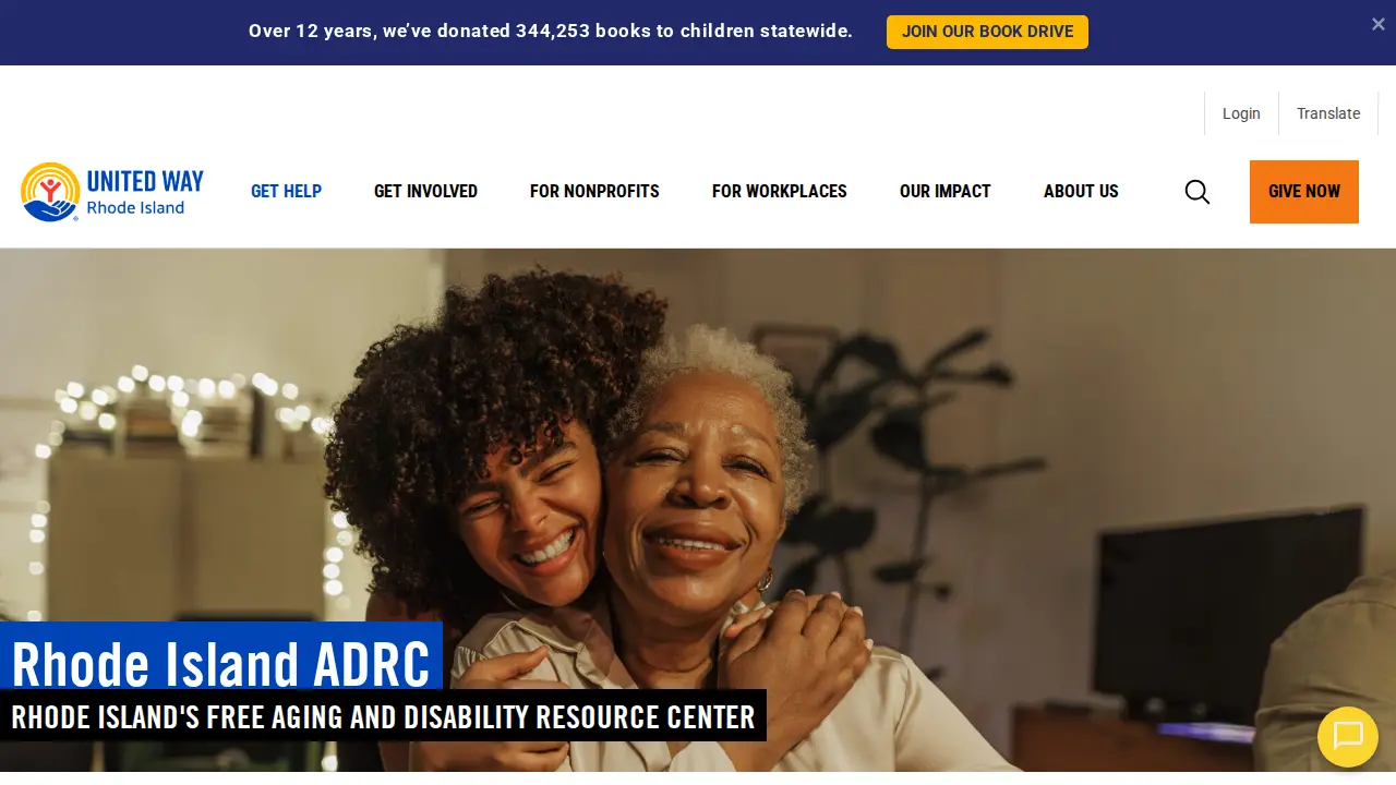 United Way of Rhode Island page