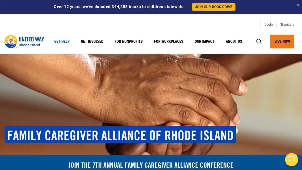 United Way of Rhode Island page