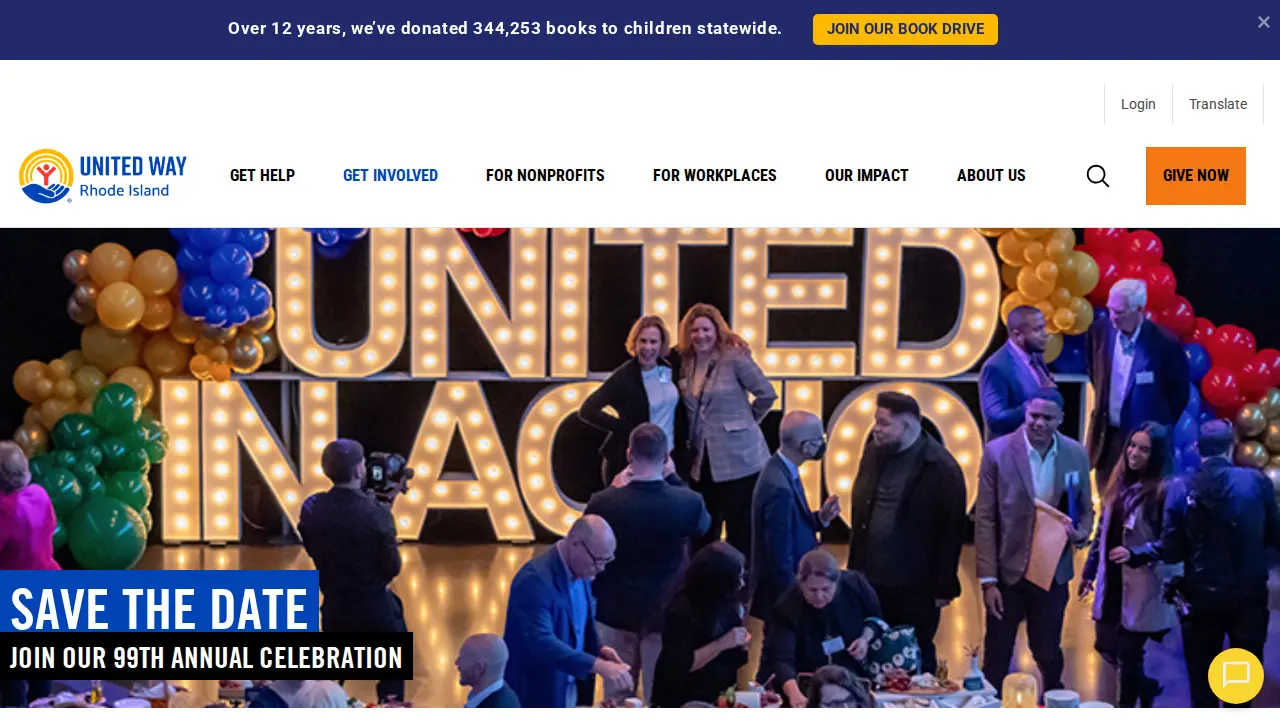 United Way of Rhode Island page