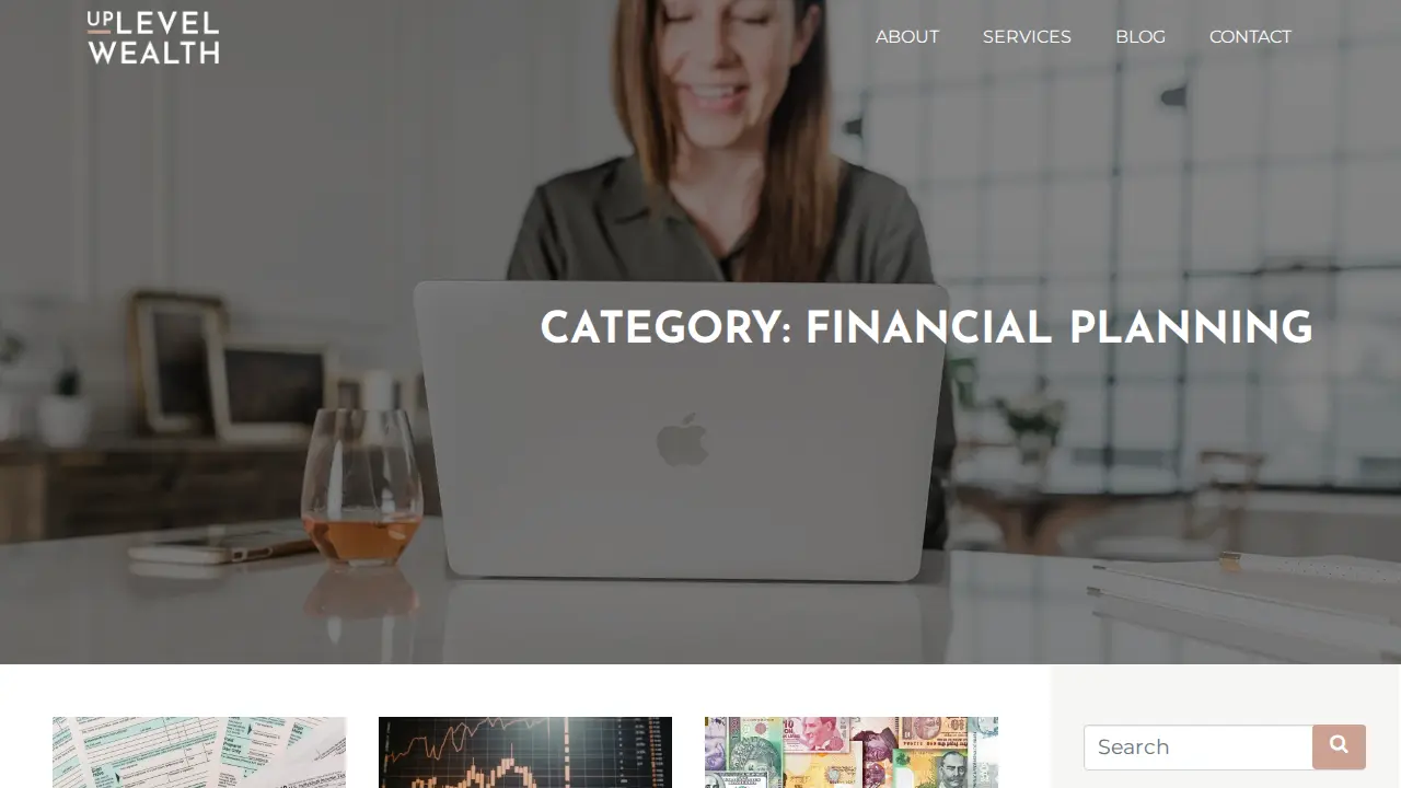 Uplevel Wealth page