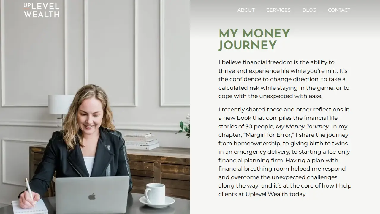 Uplevel Wealth page