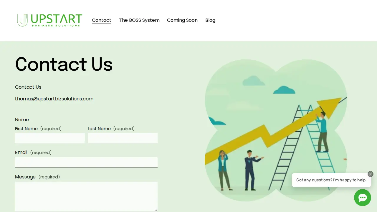 UpStart Business Solutions Inc - Affordable Bookkeeping and Accounting Services page