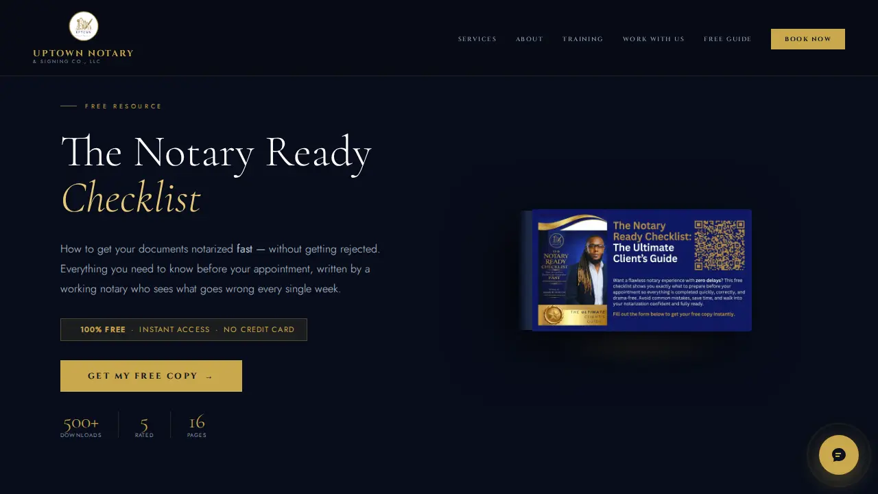 Uptown Notary & Signing Co., LLC page