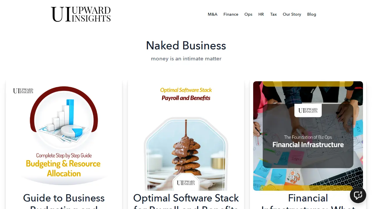 Upward Insights page