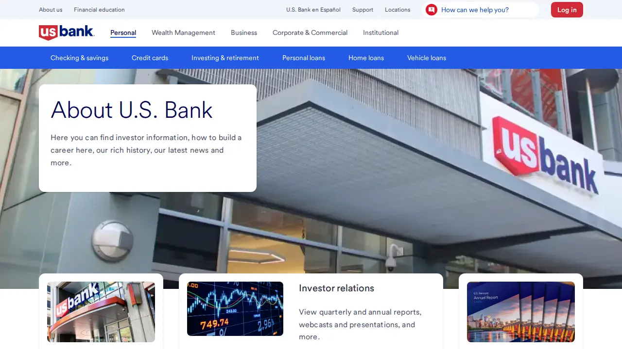 U.S. Bank Branch page