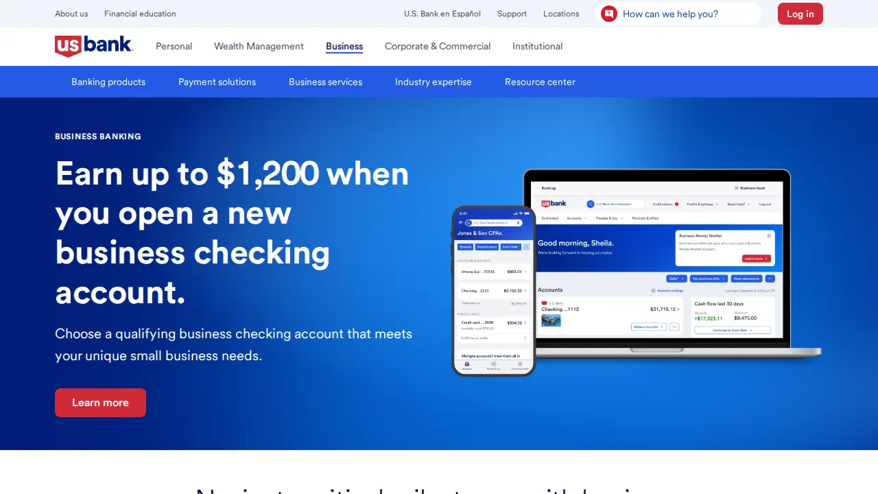 U.S. Bank Branch page