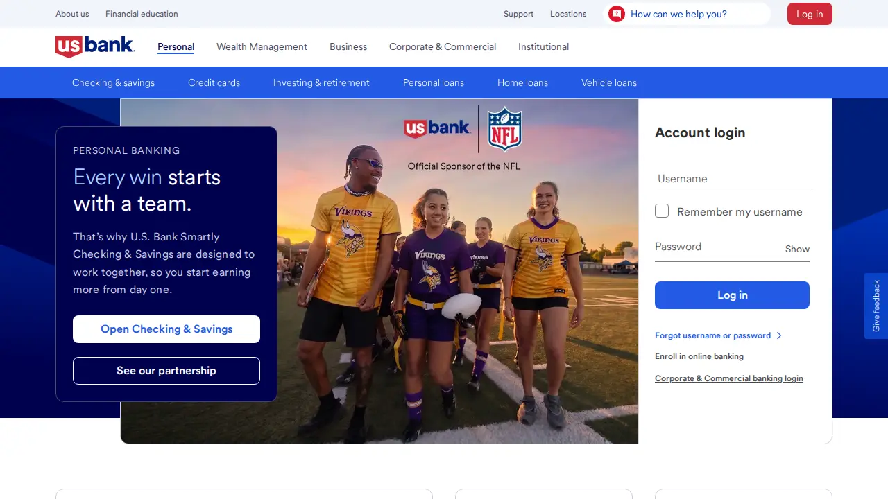 U.S. Bank Branch page