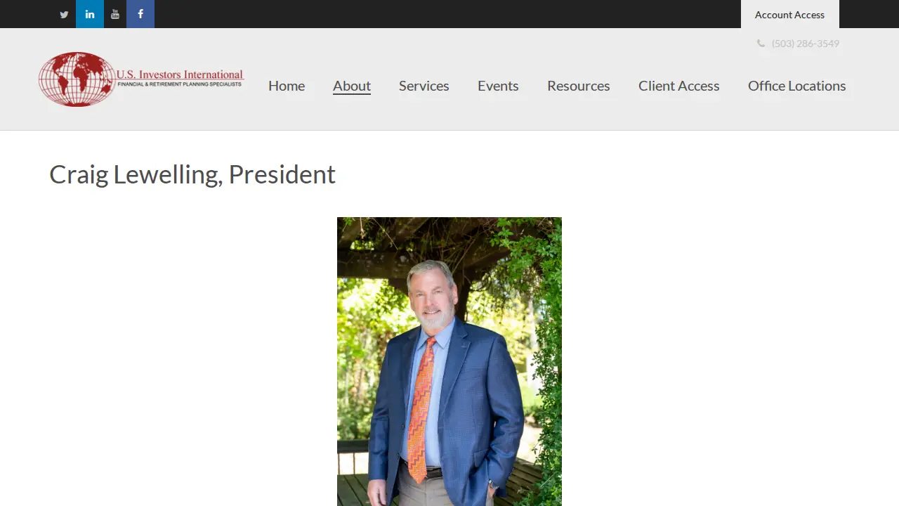 US Investors International page