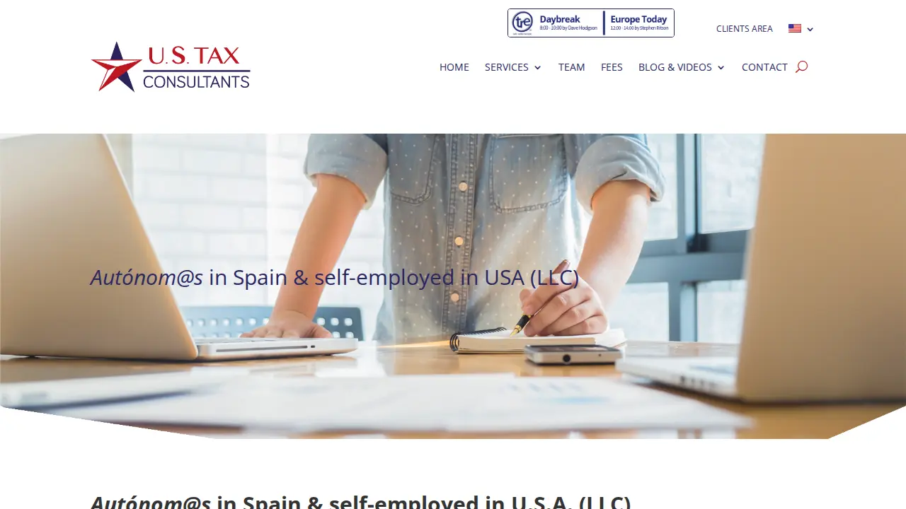 US Tax Consultants page