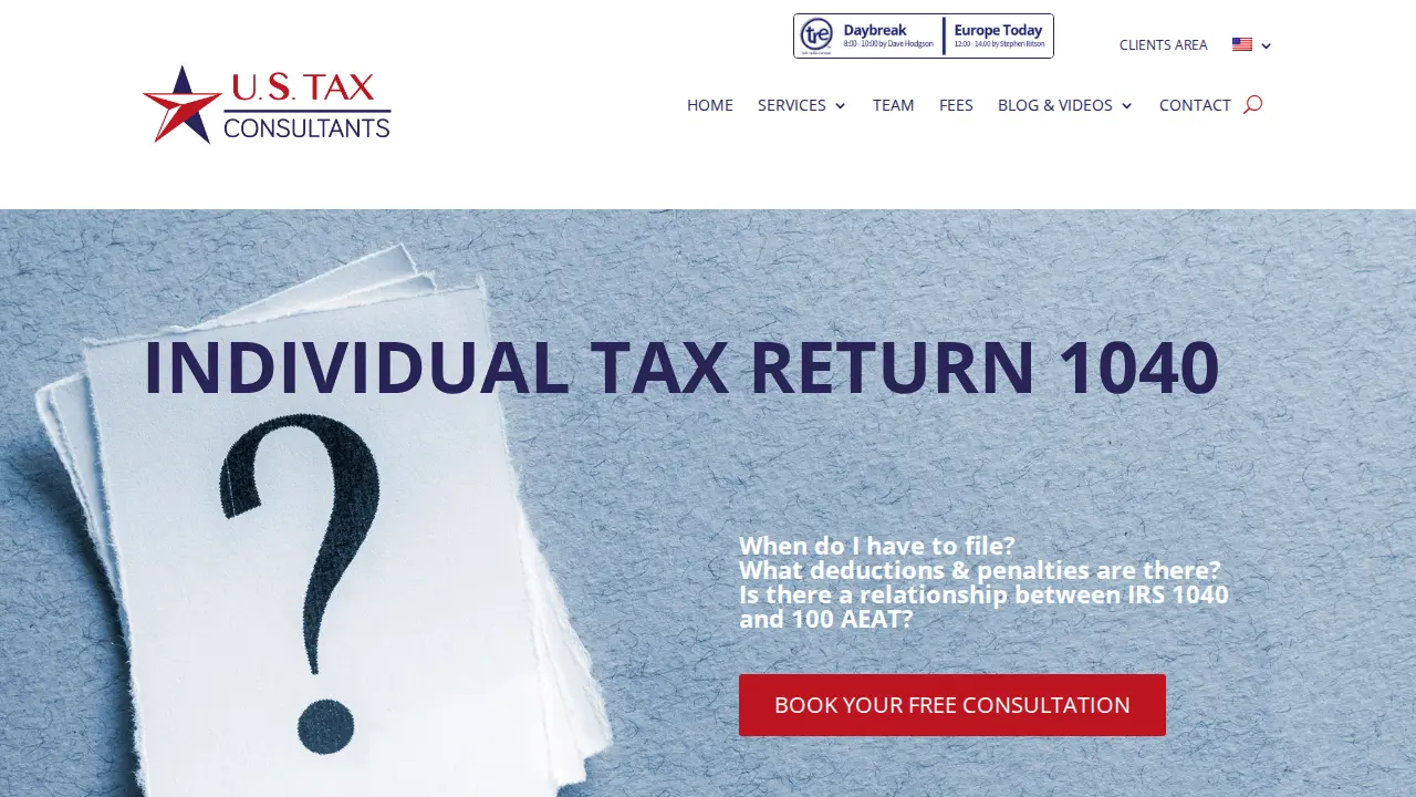US Tax Consultants page