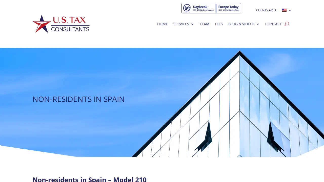 US Tax Consultants page