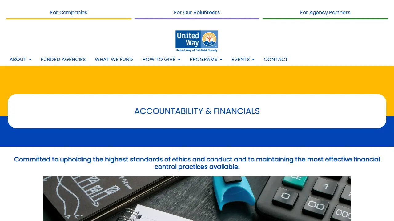 United Way of Fairfield County page
