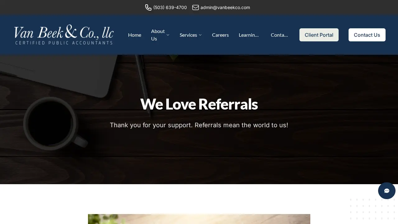 Van Beek & Co., LLC page