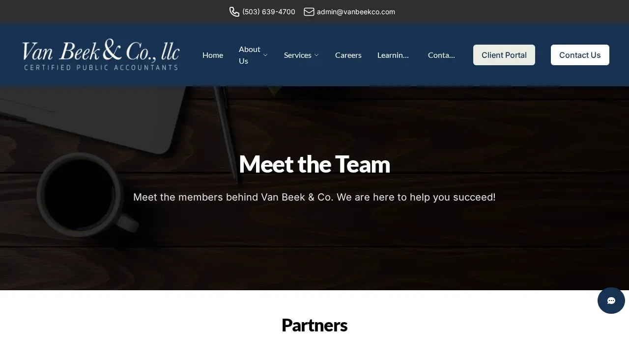 Van Beek & Co., LLC page
