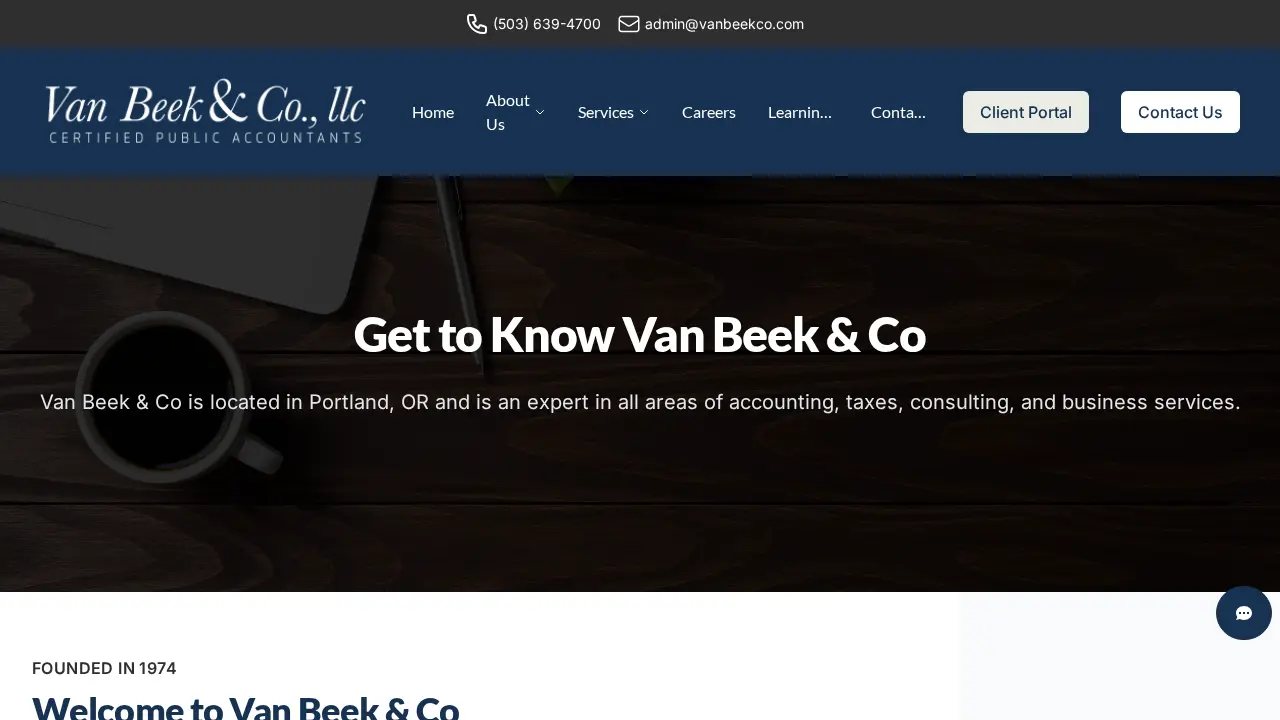 Van Beek & Co., LLC page