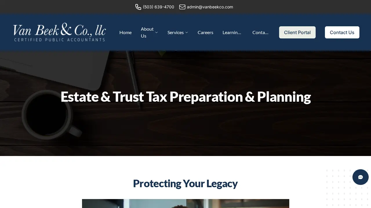 Van Beek & Co., LLC page