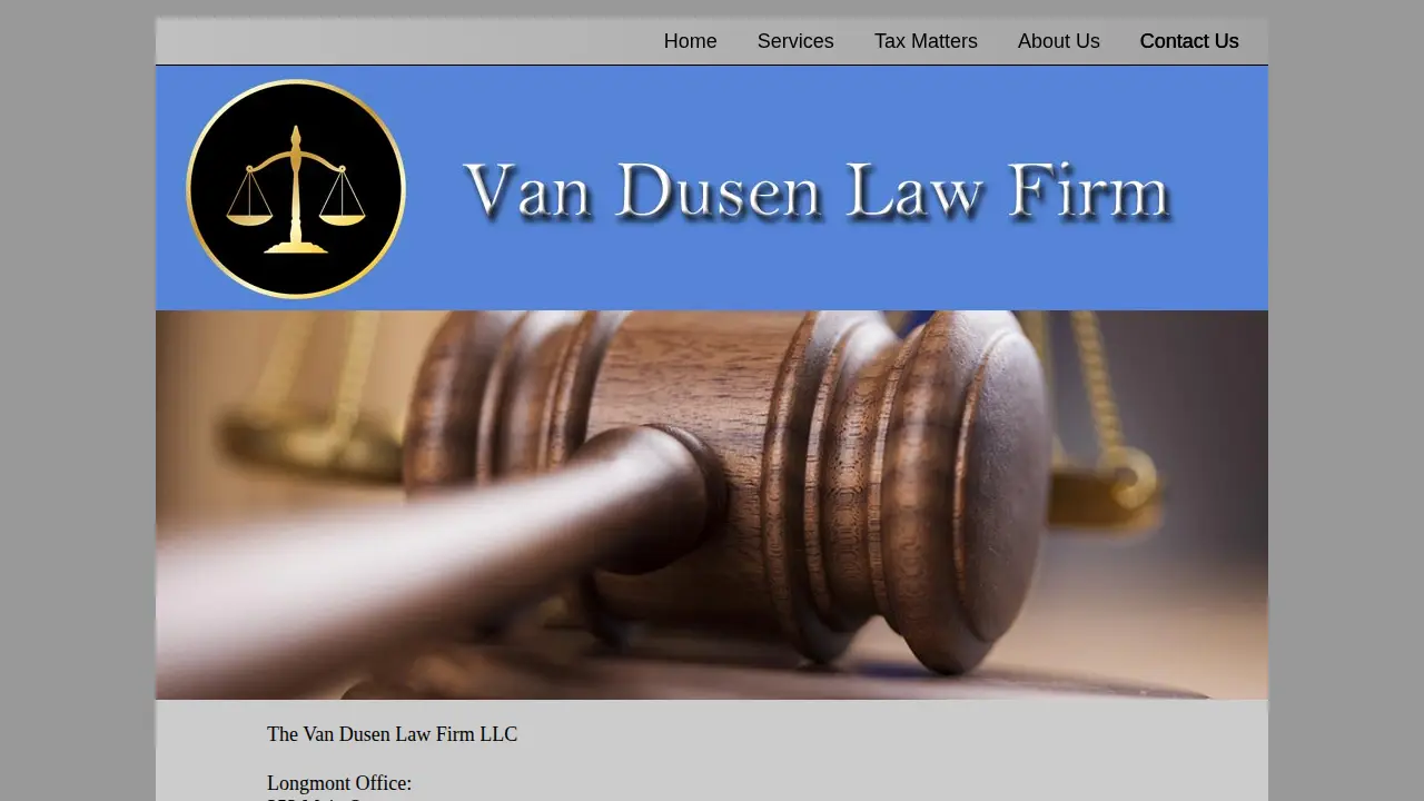 The Van Dusen Law Firm LLC page