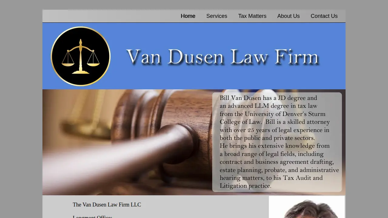 The Van Dusen Law Firm LLC page