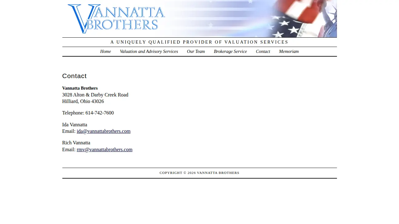 Vanatta Brothers website