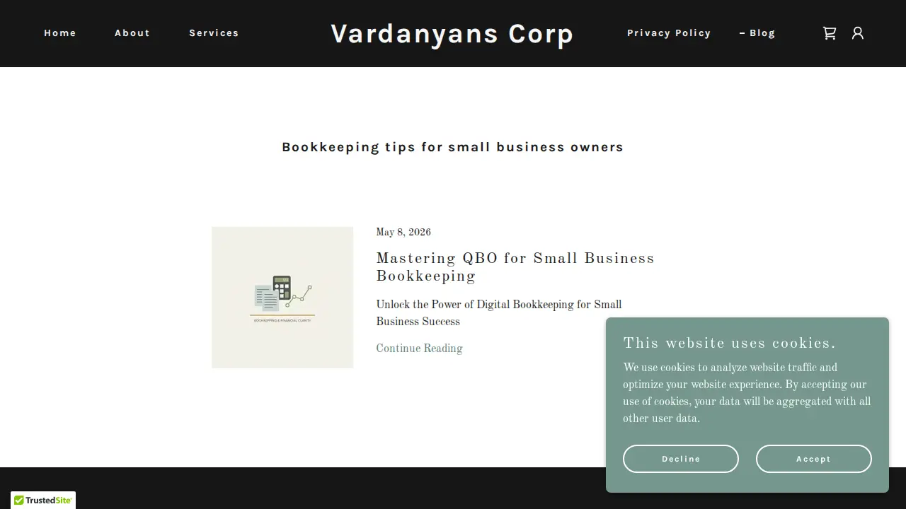 Vardanyans Corp page