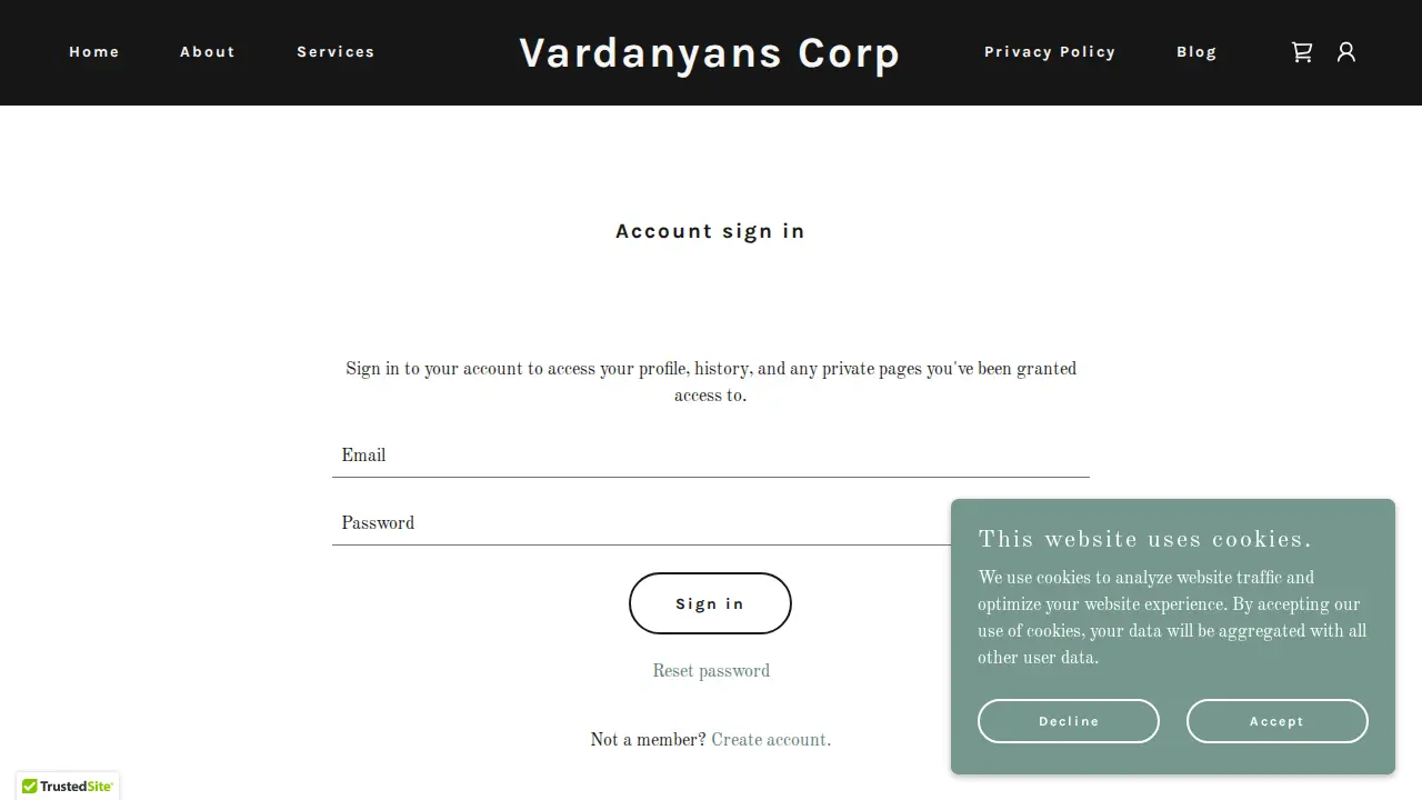 Vardanyans Corp page