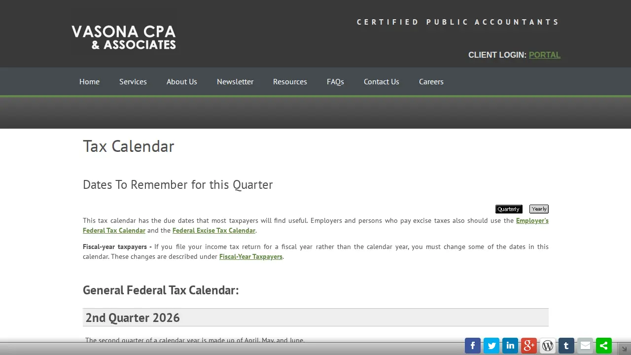 Vasona Financial & Tax Services page